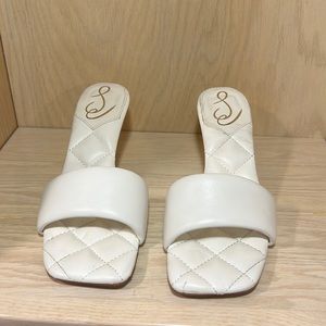 White Sam Edelman heels